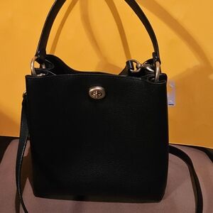 Black Leather Handbag